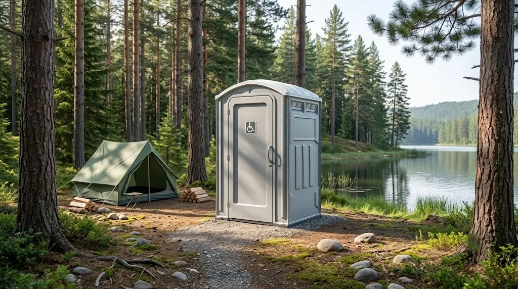 Porta potty in winter